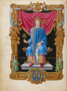 Saint Louis IX of France. From "Recueil des rois de France" by Jean du Tillet, c1566. Creator: Anon.