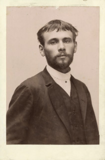 Gustav Klimt, 1887. Creator: Anon.