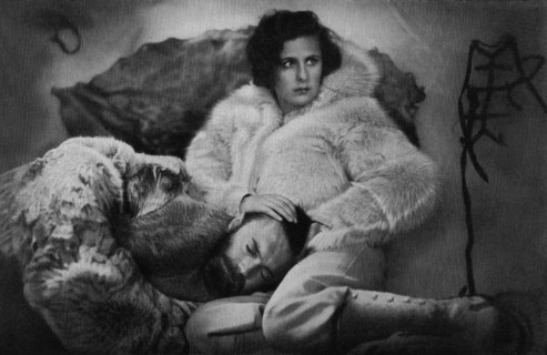 Leni Riefenstahl and Gustav Diessl in the film "S.O.S. Iceberg" by Arnold Fanck, 1933. Creator: Anon.