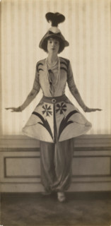 Mrs. Gertrude Vanderbilt Whitney, in a Costume by Leon Bakst, 1913. Creator: Baron Adolf Edward Sigismond de Meyer.