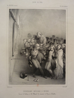 Le Salon de 1842 Creator: Charles Joseph Traviès de Villers.