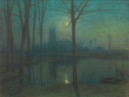 Evening in Royston, 1914-1919. Creator: Charles Mertens.