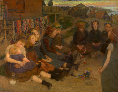 The game of the crowns, 1895. Creator: Charles Mertens.