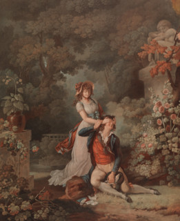 Lover Surprised, 1790s. Creator: Charles-Melchior Descourtis.