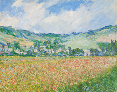 The Poppy Field near Giverny, 1885. Creator: Claude Monet.