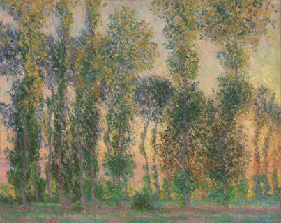 Poplars at Giverny, 1887. Creator: Claude Monet.