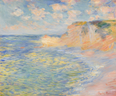 La Falaise d'Amont, 1885. Creator: Claude Monet.