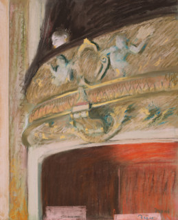 La Loge, 1880. Creator: Edgar Degas.