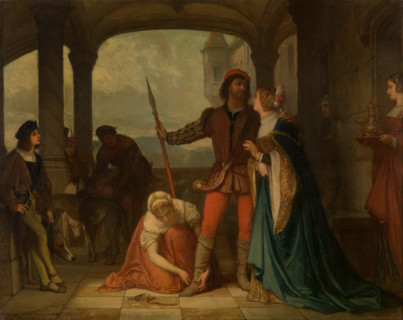 The Young Francis I of France (1494-1547), Goes out Hunting, 1863. Creator: Edouard Jean Conrad Hamman.