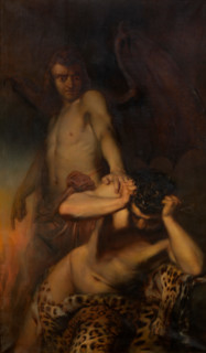 The First Deceased: Cain in the Spell of Satan, 1843. Creator: Edward Dujardin.