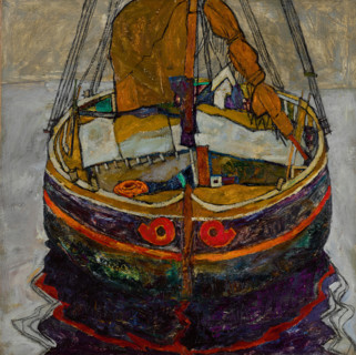 Trieste Fishing Boat, 1912. Creator: Egon Schiele.