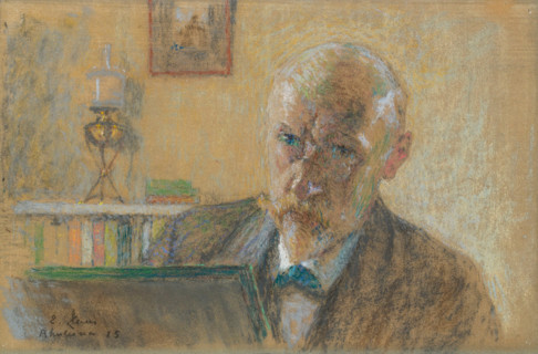 Self-portrait, 1915. Creator: Emile Claus.