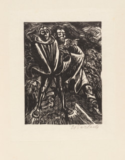Illustration to "Walpurgisnacht" (The Walpurgis Night) by Johann Wolfgang von Goethe, 1923. Creator: Ernst Barlach.