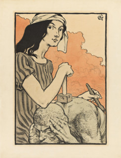 La Sculpture (Sculpture), 1898. Creator: Eugene Samuel Grasset.