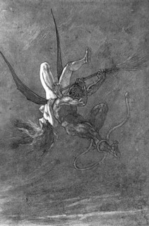 The Satanists: The abduction, 1882. Creator: Félicien Rops.