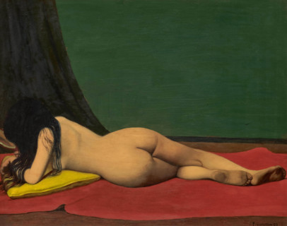Femme nue couchée de dos, 1897. Creator: Felix Vallotton.