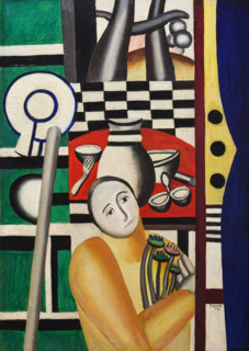 Woman in a garden (Femme dans un jardin), 1922. Creator: Fernand Leger.