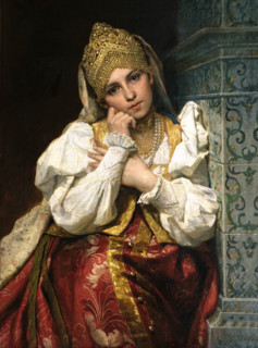 Boyar's daughter, 1896. Creator: Firs Sergeevich Zhuravlev.