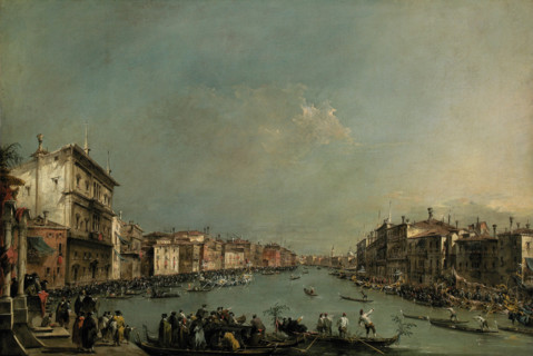A Regatta on the Grand Canal, c1775. Creator: Francesco Guardi.