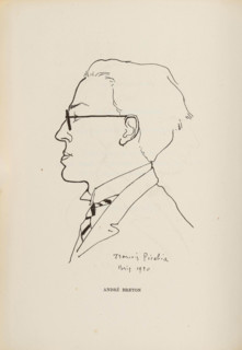 André Breton. From: Les Champs magnetiques, 1920. Creator: Francis Picabia.