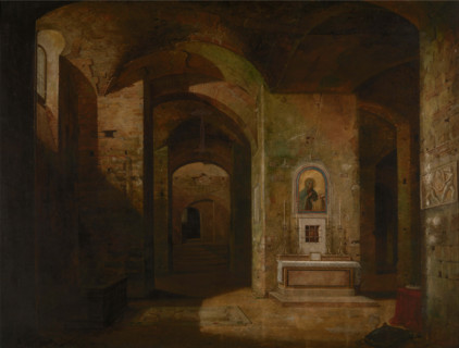 The Crypt of the San Martino ai Monti Basilica in Rome, c1810-1815. Creator: Francois-Marius Granet.