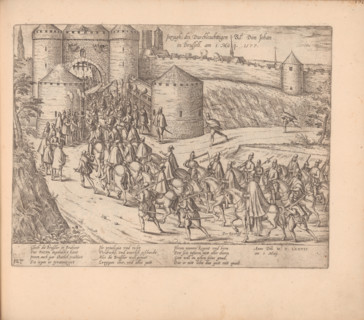 Entry of Don Juan of Austria into Brussels on May 1, 1577 Creator: Frans Hogenberg.