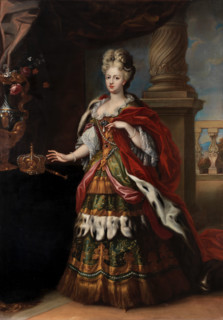 Portrait of Elisabeth Christine of Brunswick-Wolfenbüttel (1691-1750), Holy Roman Empress. Creator: Frans van Stampart.