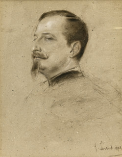 Portrait of Tsar Ferdinand I of Bulgaria (1861-1946), 1892. Creator: Franz von Lenbach.