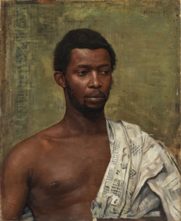 Portrait of the African Prince William Nii Nortey Dowuona from Ghana, 1897. Creator: Franz von Matsch.