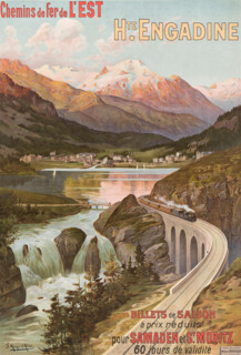 Chemins de fer de l'Est: Haute Engadine, c1905. Creator: Frederic Hugo d' Alesi.