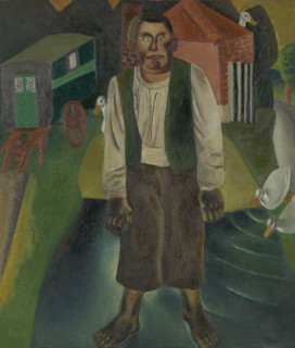 The Idiot by the Pond, 1926. Creator: Frits van den Berghe.