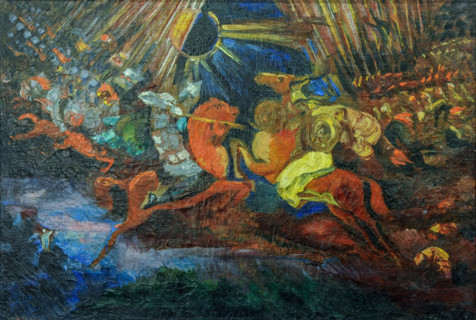 Curtain design for the opera Prince Igor by A. Borodin, 1934. Creator: Fyodor Fyodorovsky.