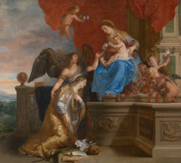 The coronation of Saint Rosalia, 1644. Creator: Gaspar de Crayer.