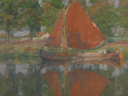 The Red Sail, 1901. Creator: Georges Buysse.