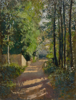 Woodland path, Normandy, c1882. Creator: Gustave Caillebotte.