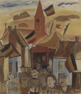 Village fair, 1930. Creator: Gustave De Smet.