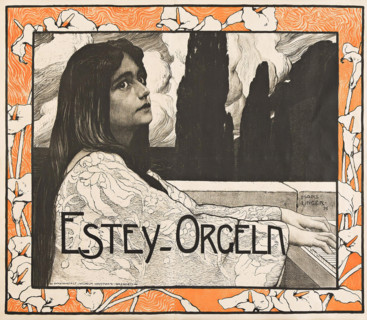 Poster for Estey Orgeln, 1896. Creator: Hans Unger.