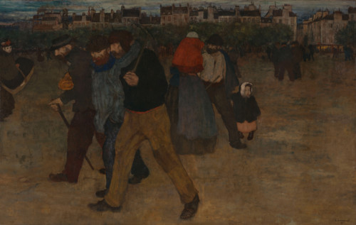 Returning from Work at Sunset, 1896. Creator: Henri Evenepoel.