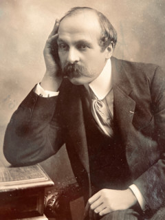 Portrait of Maurice Leblanc (1864-1941), 1900s. Creator: Henri Manuel.