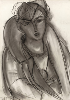 Lydia (Étude pour Portrait au manteau bleu), 1935. Creator: Henri Matisse.