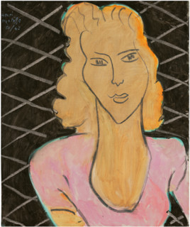 Jeune fille en robe rose (Young girl in a pink dress), 1942. Creator: Henri Matisse.