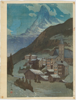 The Matterhorn at Night, 1925. Creator: Hiroshi Yoshida.