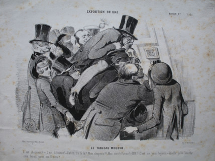 Exposition de 1841. Le tableau mouche Creator: Honore Daumier.