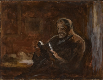 Le Liseur (The Reader), c1868. Creator: Honore Daumier.