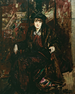 Portrait of Daisy Fellowes, née Marguerite Decazes de Glücksbierg (1890-1962), 1914. Creator: Jacques Emile Blanche.