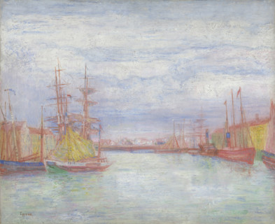 Ostend Harbour, um 1900-1904. Creator: James Ensor.