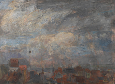 The Rooftops of Ostend, after 1884. Creator: James Ensor.