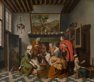 Tea Time, Second Half of the 18th cen. Creator: Jan Josef Horemans II.