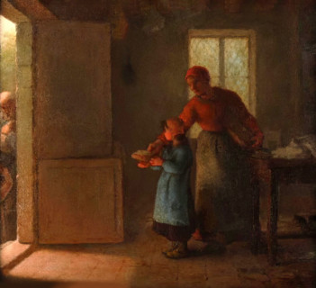 La Charité, 1859. Creator: Jean Francois Millet.