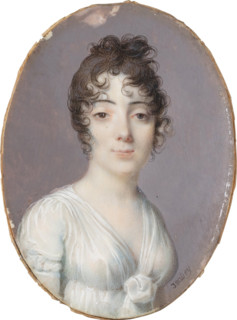 Portrait of Madame Félicité Séguin, née Raffard de Marcilly (1773-1862). Creator: Jean-Baptiste Isabey.